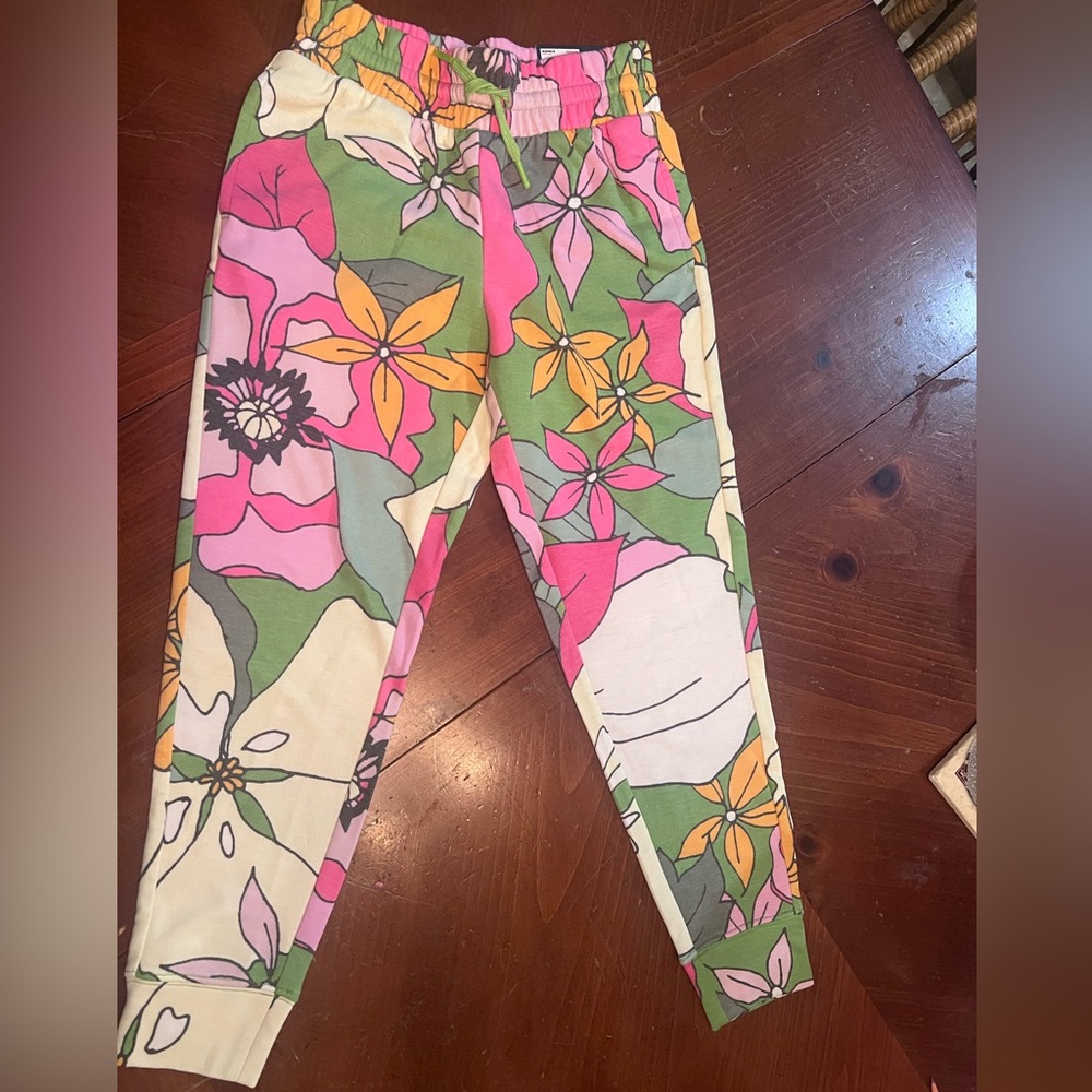 Tek Gear Pink and Green Girls Joggers